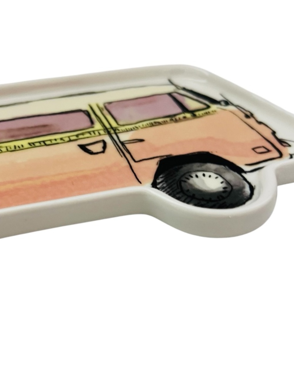 Fishs Eddy Ceramic Van Trinket Tray - Picture 2 of 4